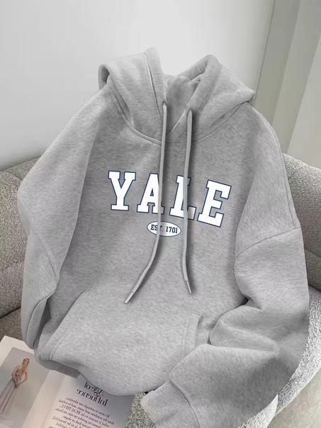 YALE CAPUCHE NOIR ET GRIS