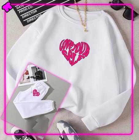 LOVE YOURSELF ENSEMBLE BLANC