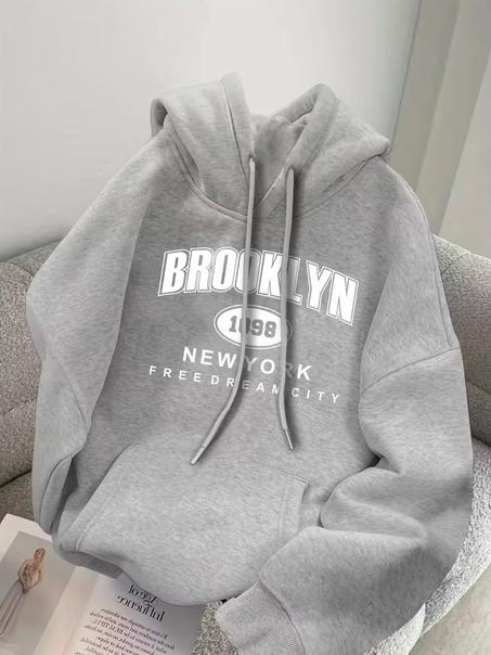 BROOKLYN CAPUCHE NOIR ET GRIS