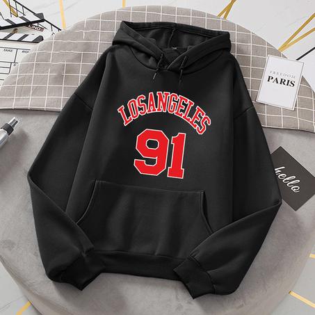 LOSANGELES CAPUCHE NOIR 100% COTTON