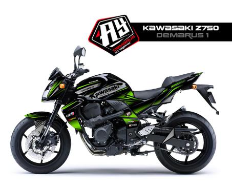 Kawasaki Z750 graphic kit