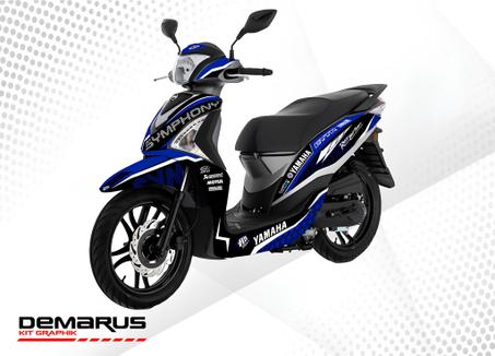 kit deco Symphony ST – 125 cc 50 CC BLEU