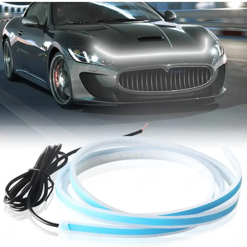 Bande lumineuse LED pour capot de voiture Flexible et imperméable-universels
