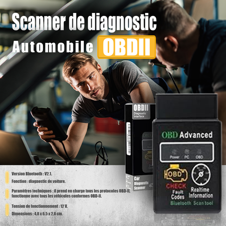 Scanner de diagnostique Voiture OBDII