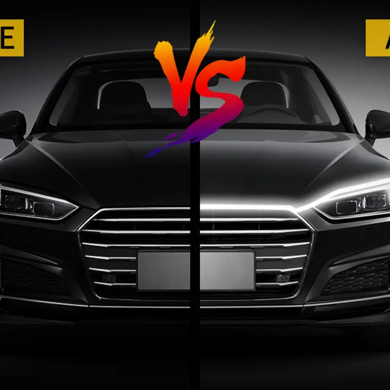 Bande lumineuse LED pour capot de voiture Flexible et imperméable-universels