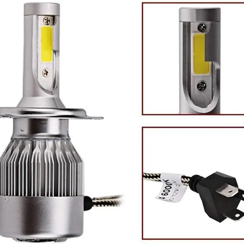 2 * LED Phare ET CODE Ampoule pour voiture C6 lumière blanche