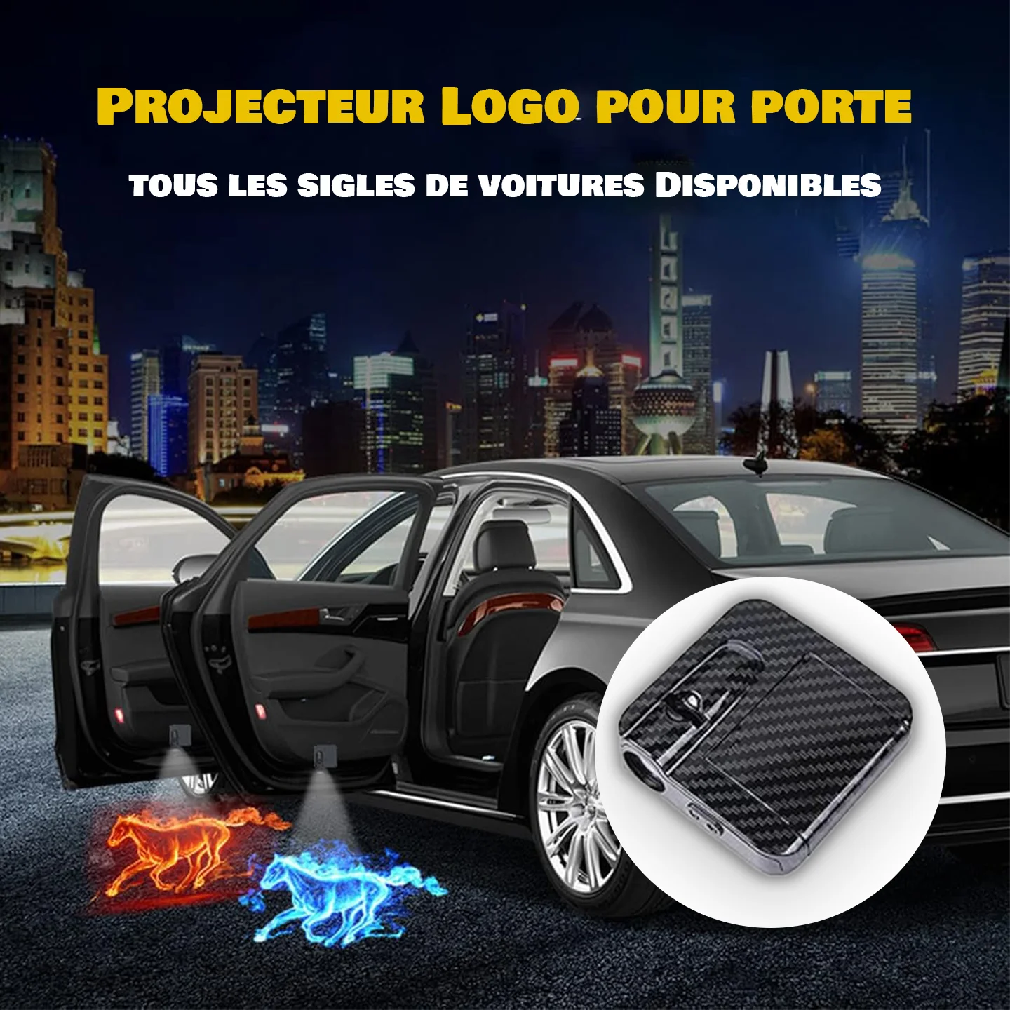 2 * Projecteur Logo Voiture
