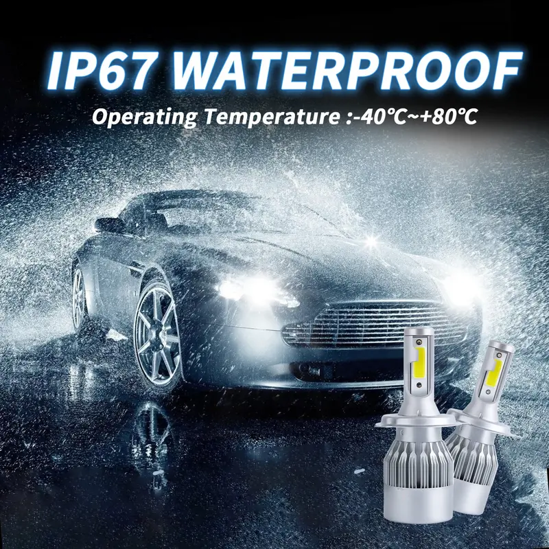 2 * LED Phare ET CODE Ampoule pour voiture C6 lumière blanche