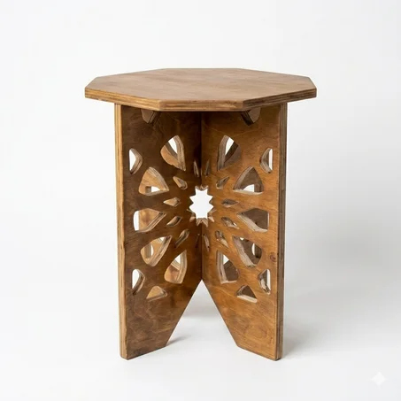 Table d’appoint hexagonale marocaine - طاولة جانبية بتصميم مغربي عصري