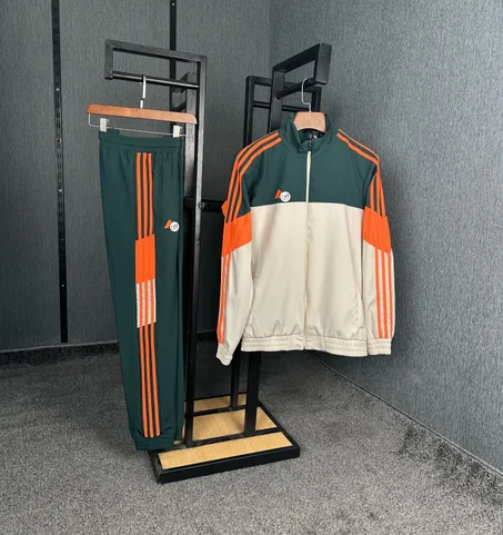 Ensemble ADD Veste Zippée & Bas Vert & Orange