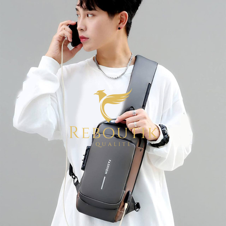 حقيبة كتف عصرية متعددة الاستعمالات بمنفذ USB