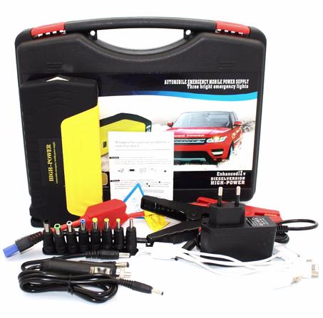 حقيبة متكاملة متعددة الإستعمالات 6في1 تعتبر عدة متكاملة مثالية للحالات الطارئة أو لمحبي التخييم أو السفر، تأتي مع بنك طاقة بسعة 50800 ميلي آمبير