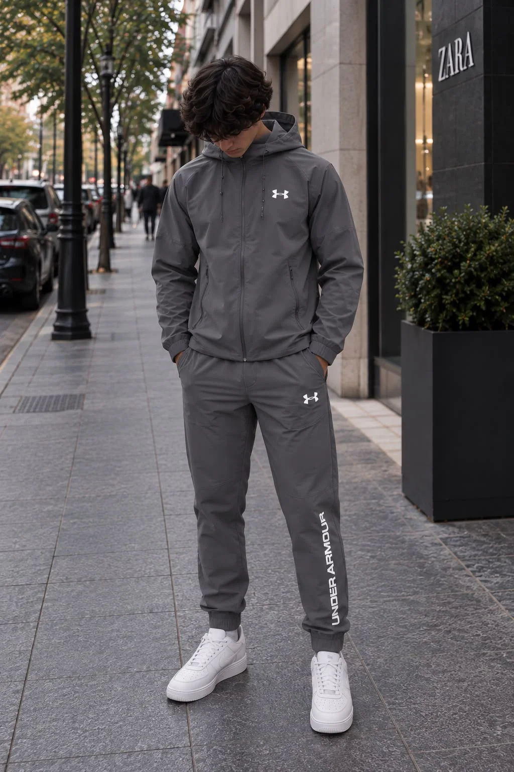 Ensemble Under Armour Gris