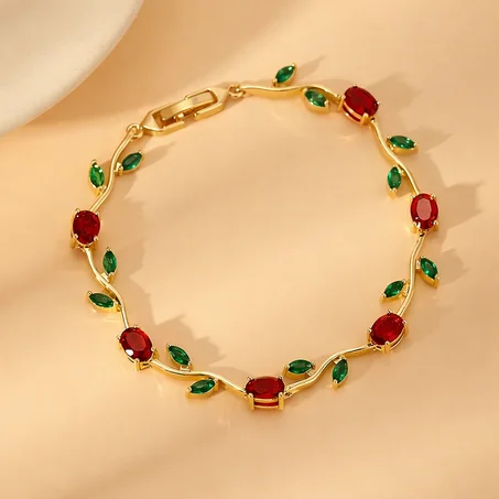 -tulipe bracelet -acier inoxydable