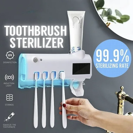 Support de Brosse à Dents UV avec Distributeur