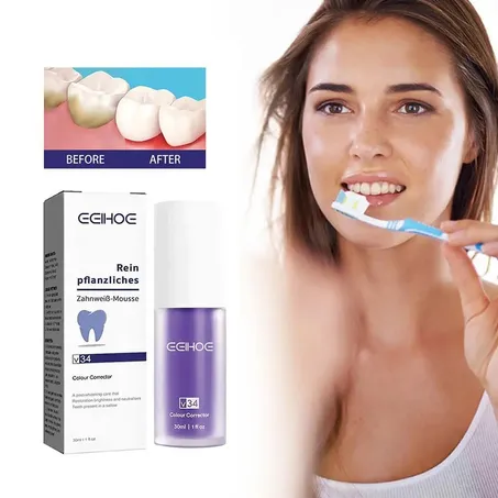 Dentifrice violet pour le blanchiment des dents