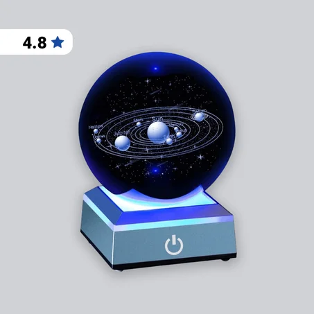 كرة الضوء الكريستالية بتأثير النجوم من ®Novalux