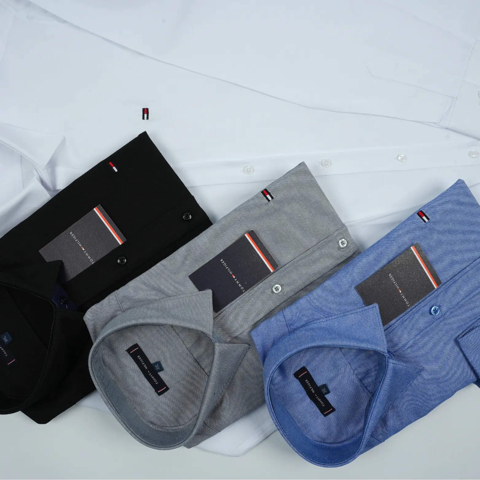 Pack de 4 Chemises Tommy Oxford coton