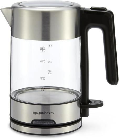 1.1-Qt (1.0L) Electric Kettle, Electric Tea Kettle & Water Boiler, With Auto Shut-Off