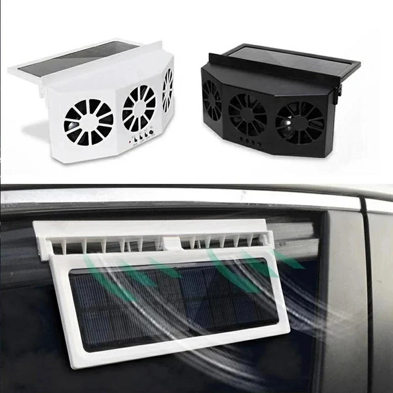 مروحة تبريد السيارة الثلاثية بالطاقة الشمسية – الحل الذكي للتخلص من حرارة السيارة المحبوسة