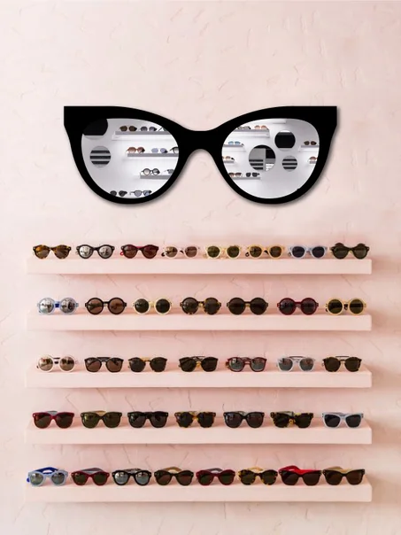 Miroirs de lunettes noir 2