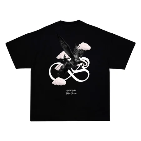 PEGASUS COLLECTION BLACK T-SHIRT