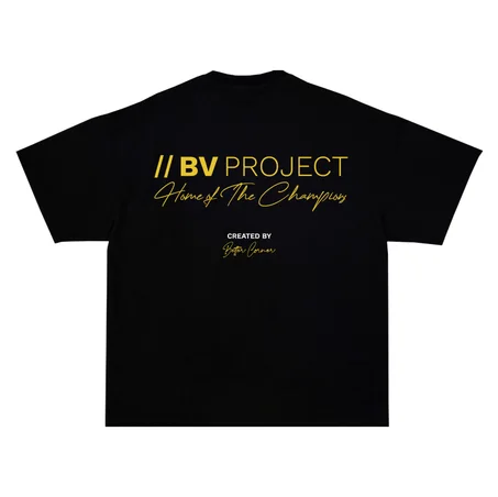 BV PROJECT COLLECTION BLACK T-SHIRT GOLDEN EDITION