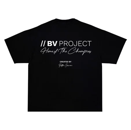 BV PROJECT COLLECTION BLACK T-SHIRT WHITE EDITION