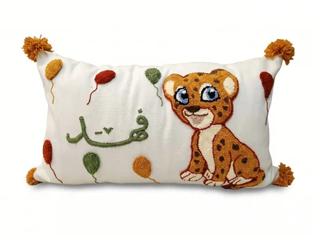 مخدة "النمر الصغير" مخصصة بالاسم | Coussin Tigre 🐯🧡