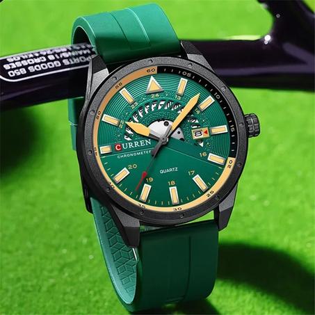 Curren Original Vert Silicone Waterproof