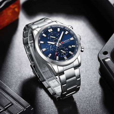 Curren Classic Bracelet Stainless-Steel Bleu