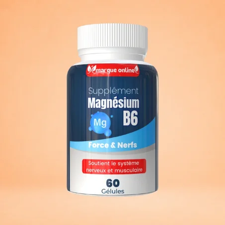 مغنيسيوم و فيتامين Magnésium et vitamines b6 60gelules