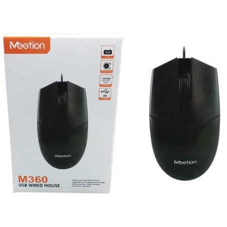 MEETION SOURIS OPTIQUE M360 FILAIRE NOIR