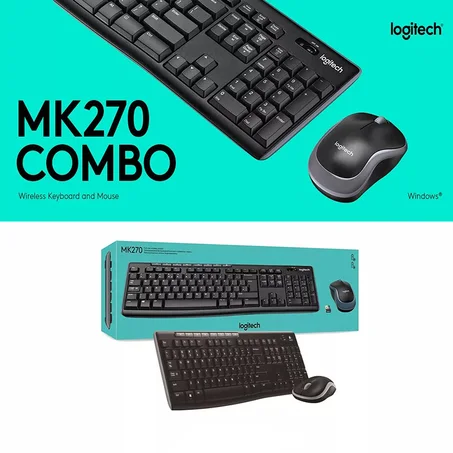 Logitech MK270 Ensemble Clavier-Souri Sans fil
