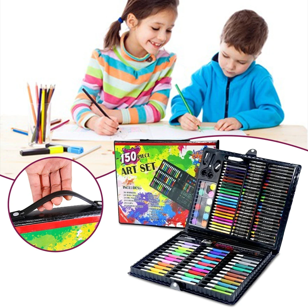 مجموعة الفنون الشاملة للأطفال 150 قطعة