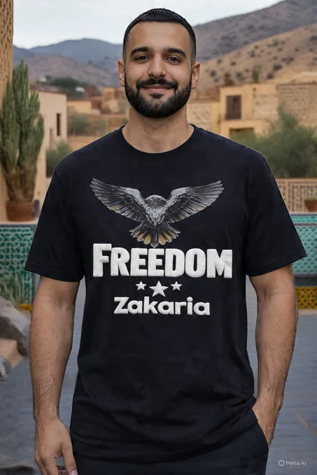 T-shirt FREEDOM 3D – Solidarité Personnalisée Nom/Prénom