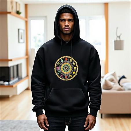 Hoodie Celestial Codes – Lignes d’âme et de feu