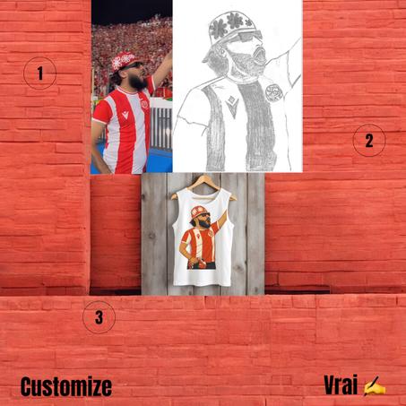 Dessin personnalisé à partir de votre photo – Design prêt à imprimer