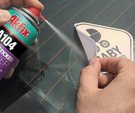 Akfix A104 Sticker Remover Spray - Cleaning Labels