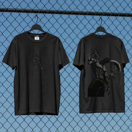 Rebellion Tee — Black and white