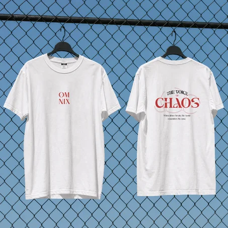 Omnix chaos tee — Black and white
