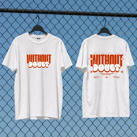 Without Doubt Tee — Black and white