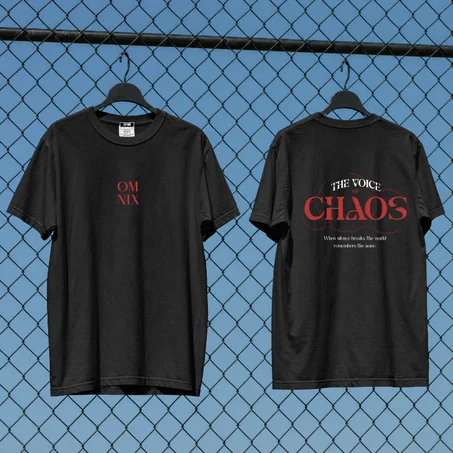 Omnix chaos tee — Black and white