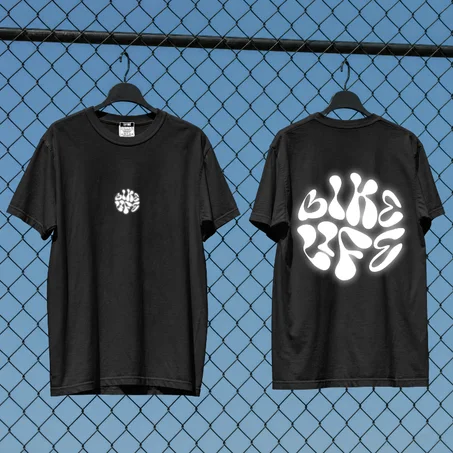 Bike life Tee — Black and white