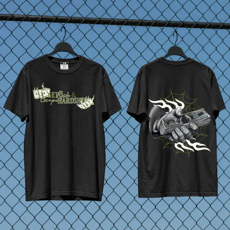 Cryptid Tee — Black and white