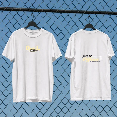 Chill Office Tee — Black and white