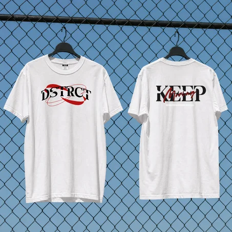 District Tee — Black and white