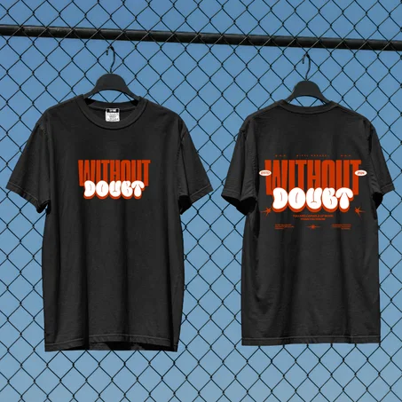 Without Doubt Tee — Black and white