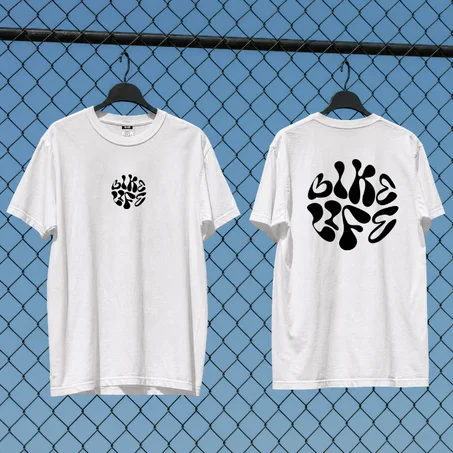 Bike life Tee — Black and white