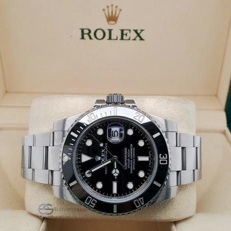 ساعة Rolex Submariner Silver Black Dial High Quality Swiss Automatic Watch جودة عالية